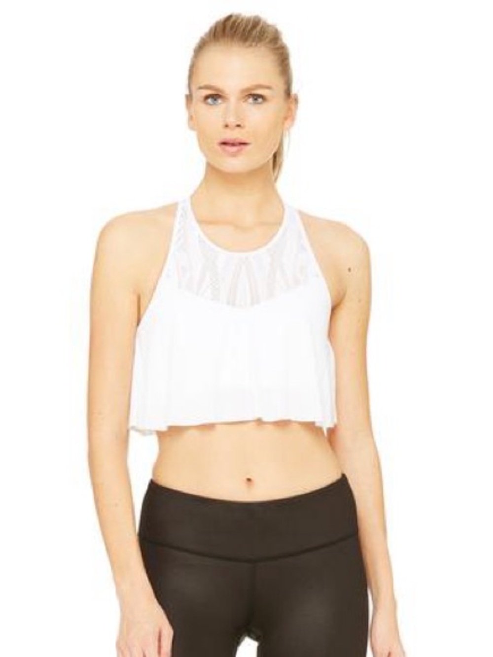 ALO Yoga White Motion Bra